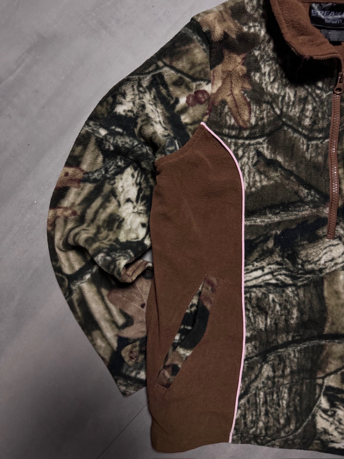 REALTREE MOSSY OAK 1/4 ZIP FLEECE - XSMALL