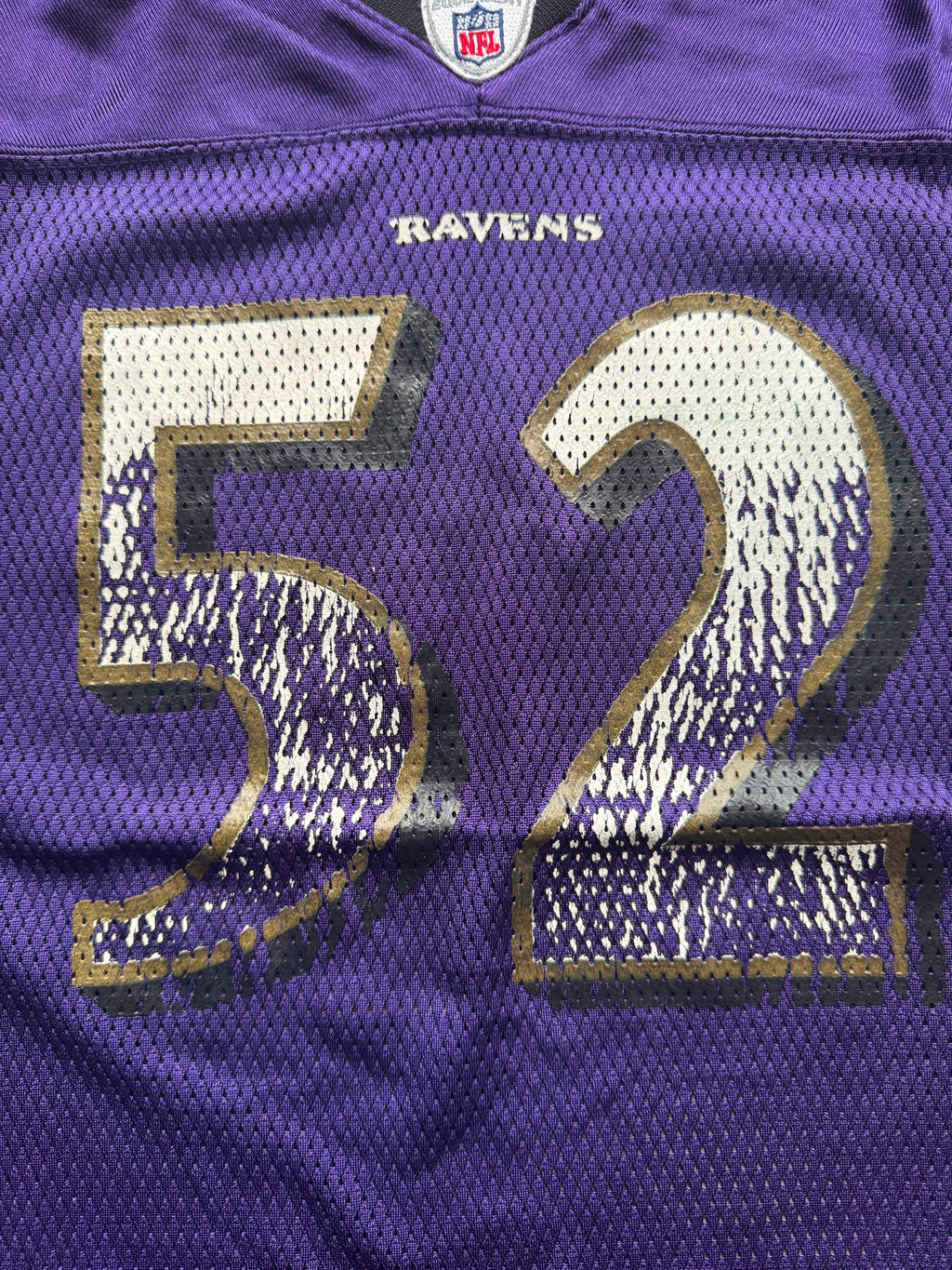 VINTAGE REEBOK NFL BALTIMORE RAVENS 'RAY LEWIS' JERSEY - XS