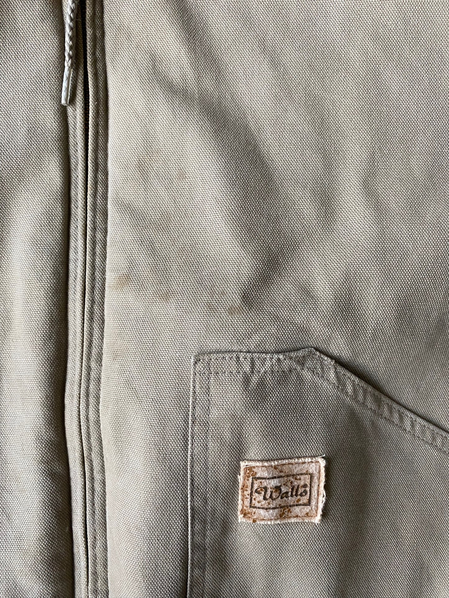 VINTAGE WALLS FADED GREY ACTIVE JACKET - XL