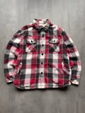 VINTAGE SHERPA LINED FLANNEL JACKET - L