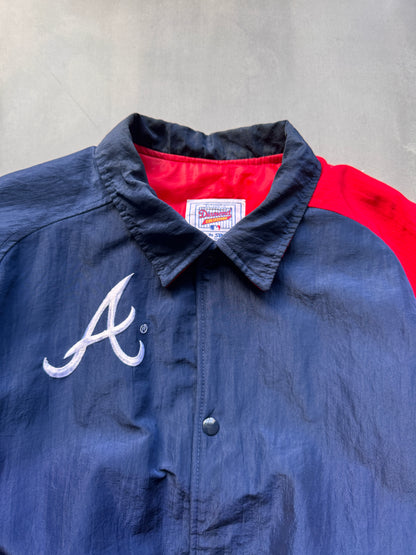 VINTAGE MLB STARTER DIAMOND COLLECTION ATLANTA BRAVES JACKET - XL