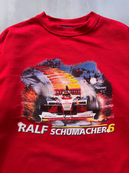 VINTAGE F1 RALF SCHUMACHER RED SWEATER - M