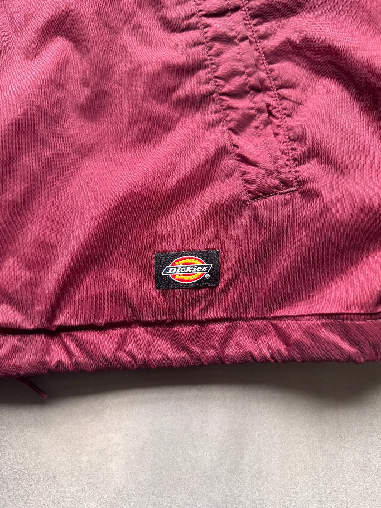 VINTAGE DICKIES LIGHTWEIGHT RED JACKET - M