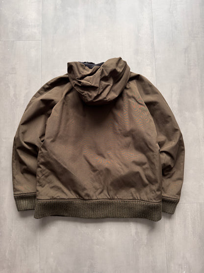 VINTAGE CARHARTT GREEN/OLIVE LINED JACKET - XL