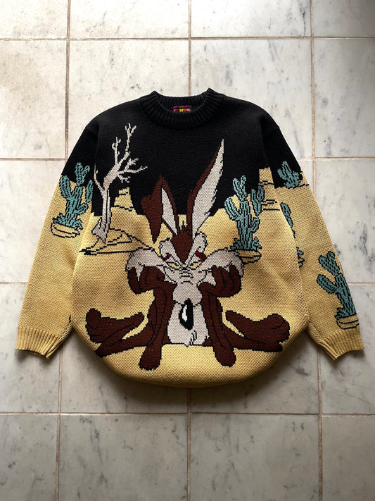 LOONEY TUNES WILEY COYOTE KNIT JUMPER - LARGE