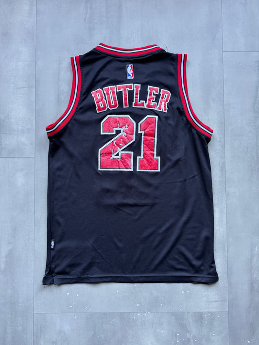 VINTAGE NBA CHICAGO BULLS BLACK JIMMY BUTLER JERSEY - S