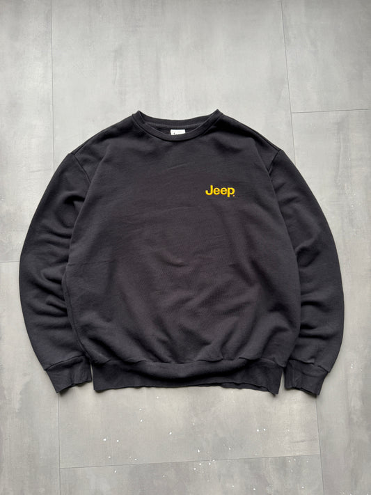 VINTAGE JEEP BLACK SWEATER - M