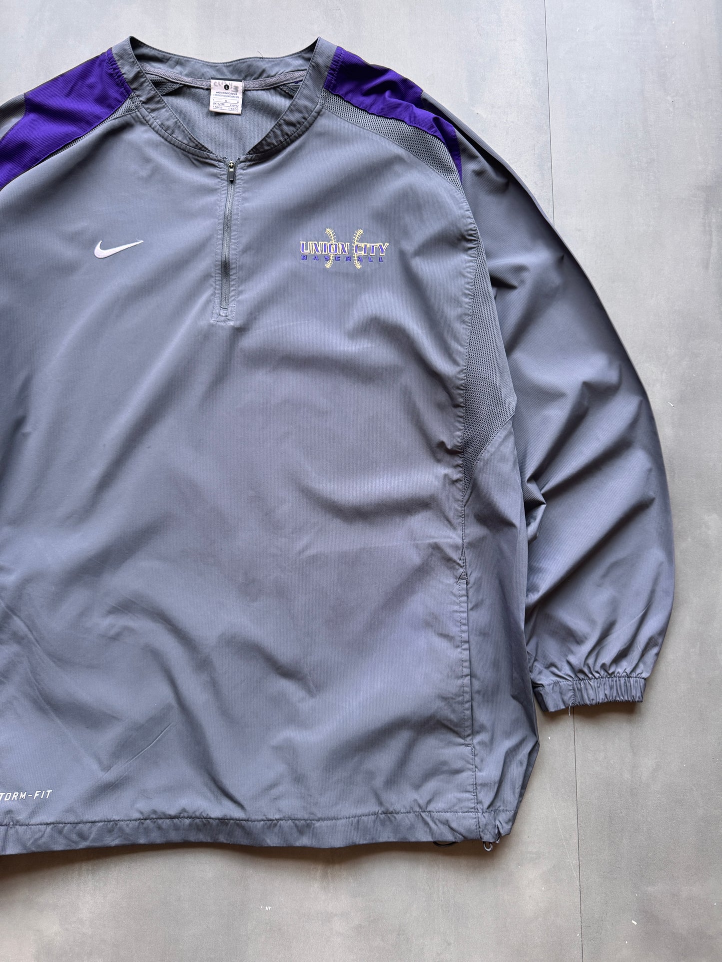 VINTAGE NIKE UNION CITY BASEBALL WINDBREAKER - L