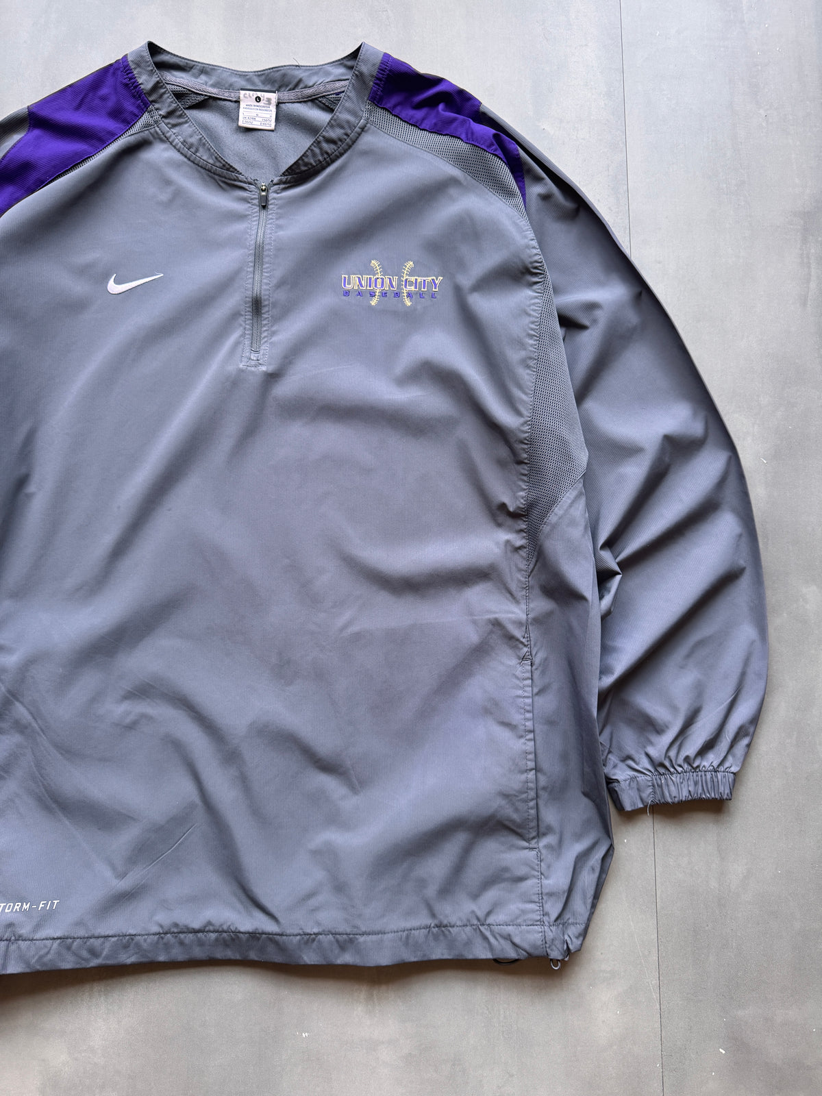 VINTAGE NIKE UNION CITY BASEBALL WINDBREAKER - L