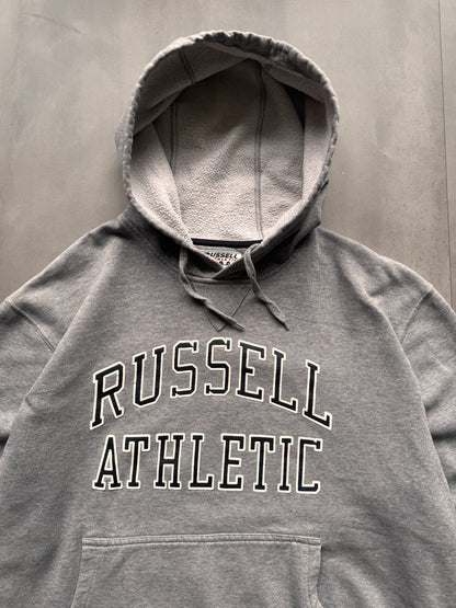 VINTAGE RUSSELL ATHLETIC GREY HOODIE - XL