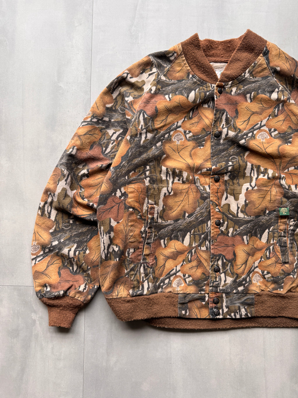 VINTAGE MOSSY OAK REALTREE BOMBER JACKET - XXLARGE