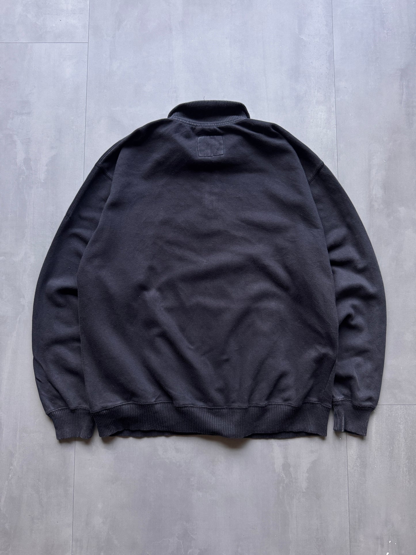 VINTAGE CHAMPION UNIVERSITY OF KENTUCKY BLACK 1/4 ZIP SWEATER - L