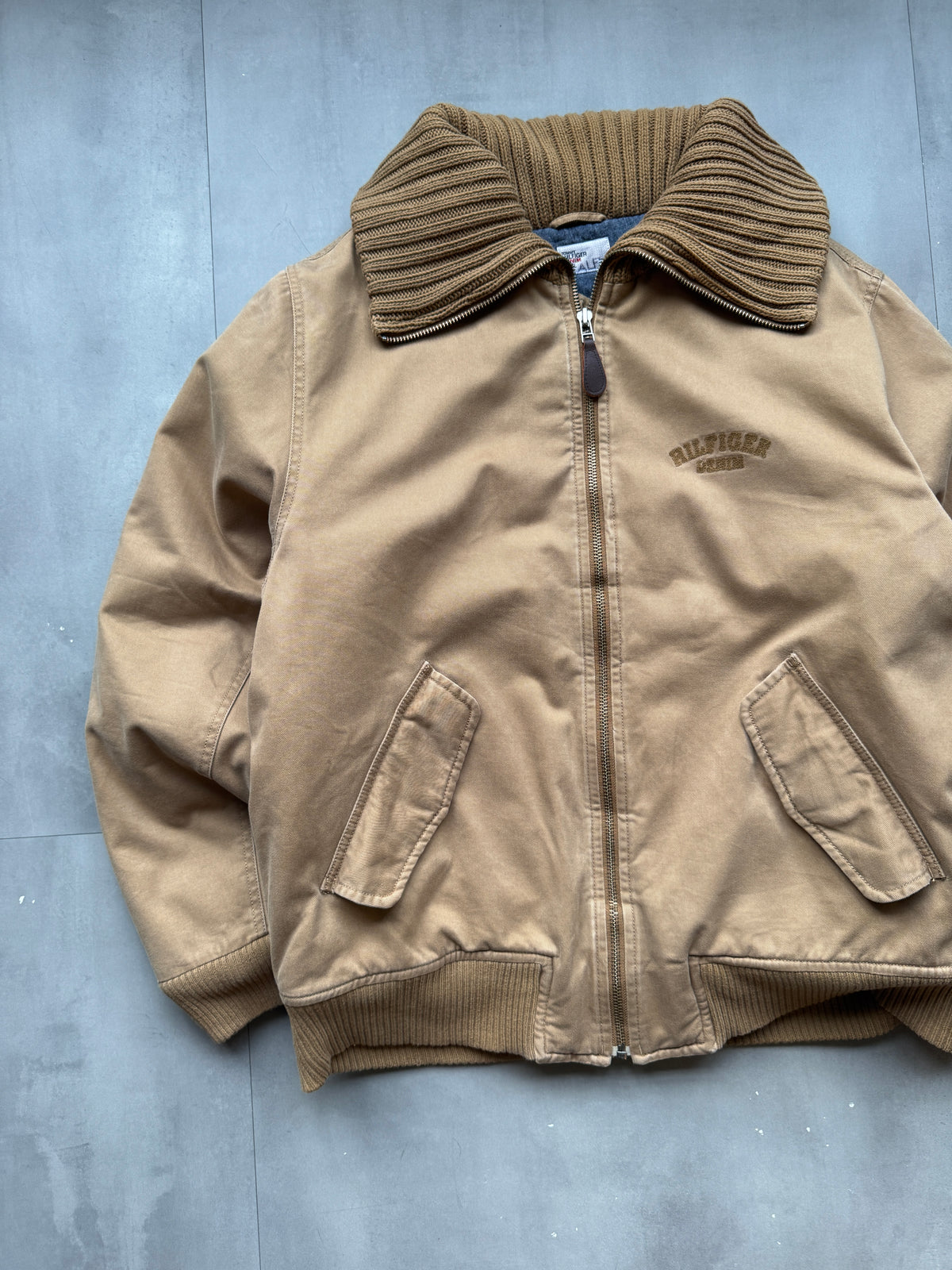 VINTAGE TOMMY HILFIGER BROWN JACKET - XL