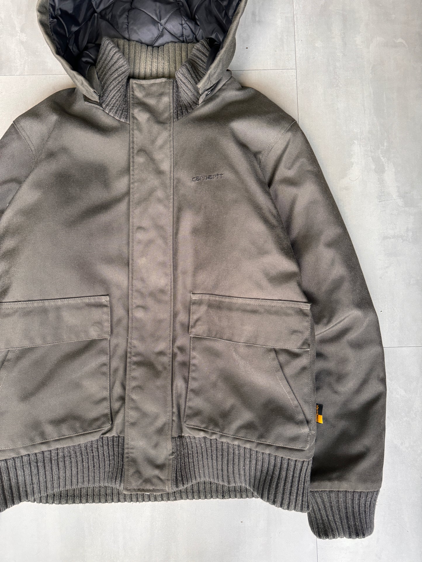 CARHARTT GREY/GREEN WINTER JACKET - MEDIUM/LARGE