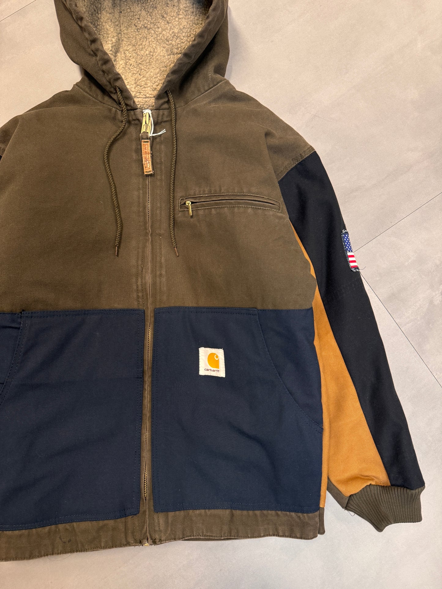 REWORKED CARHARTT ACTIVE JACKET - SMALL