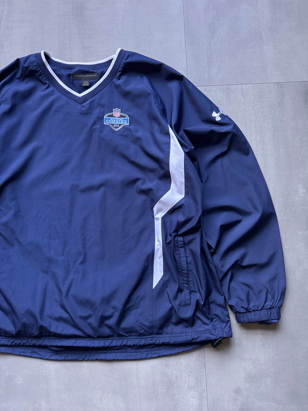 VINTAGE NFL SCOUTING COMBINE 2012 NAVY WINDBREAKER - XXL