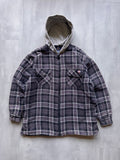 VINTAGE DICKIES BLACK FLANNEL JACKET - M