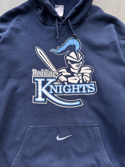 VINTAGE NIKE REDDING KNIGHTS BLUE HOODIE - XL