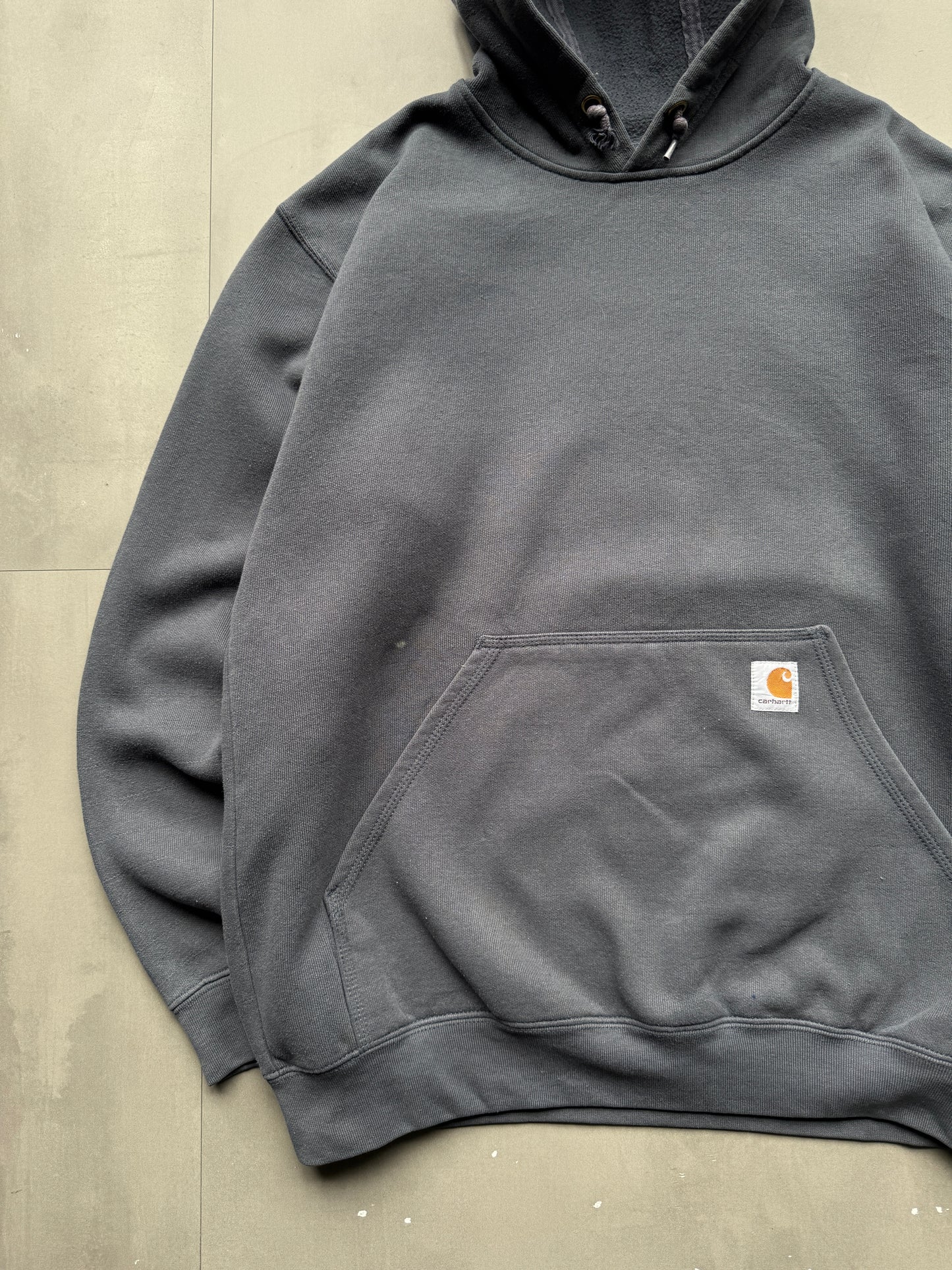 VINTAGE CARHARTT GREY HOODIE - L