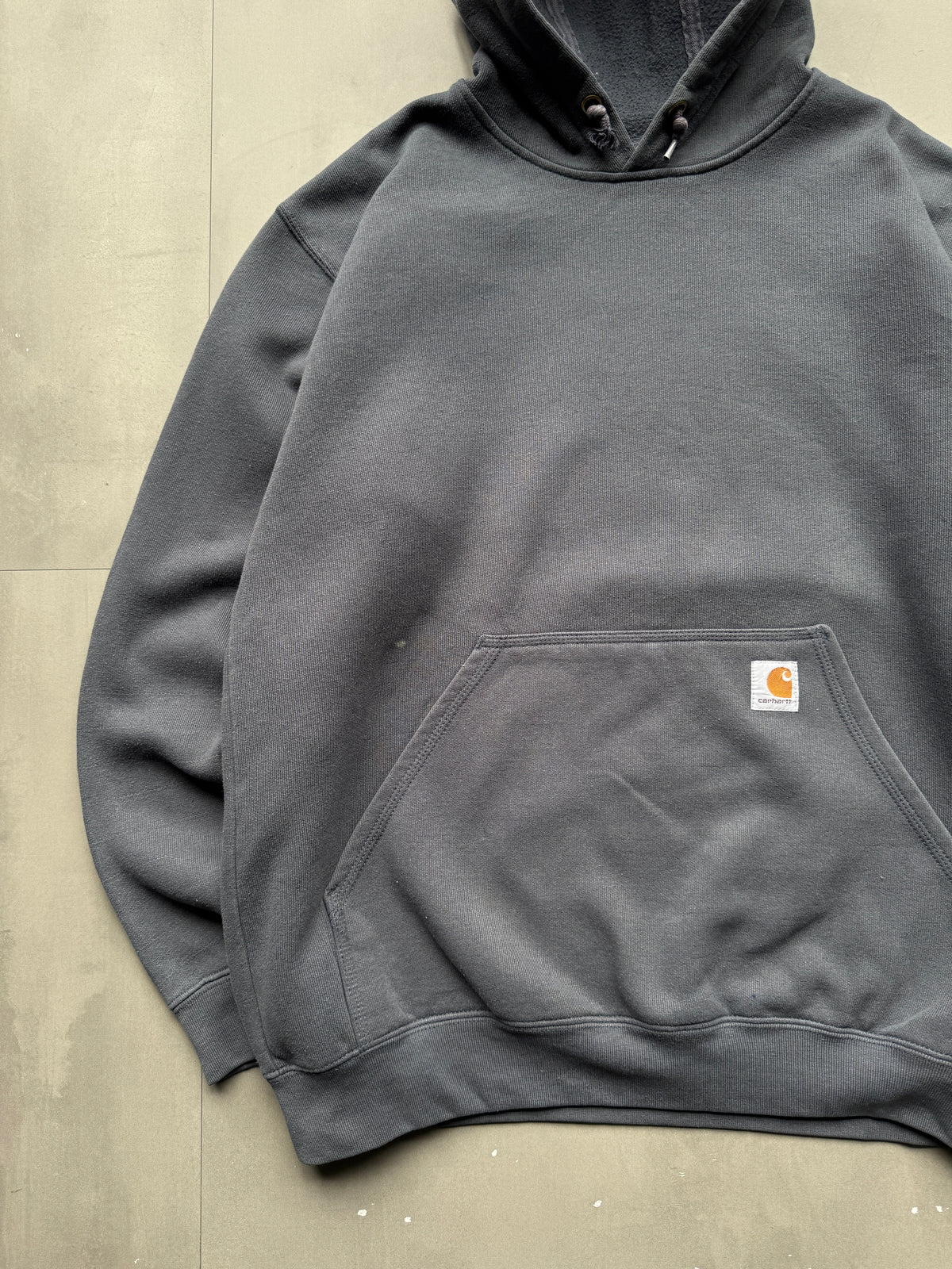VINTAGE CARHARTT GREY HOODIE - L