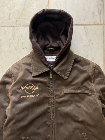 COLUMBIA X HARD ROCK BROWN JACKET - MEDIUM/LARGE