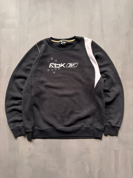 VINTAGE REEBOK BLACK SWEATER - L