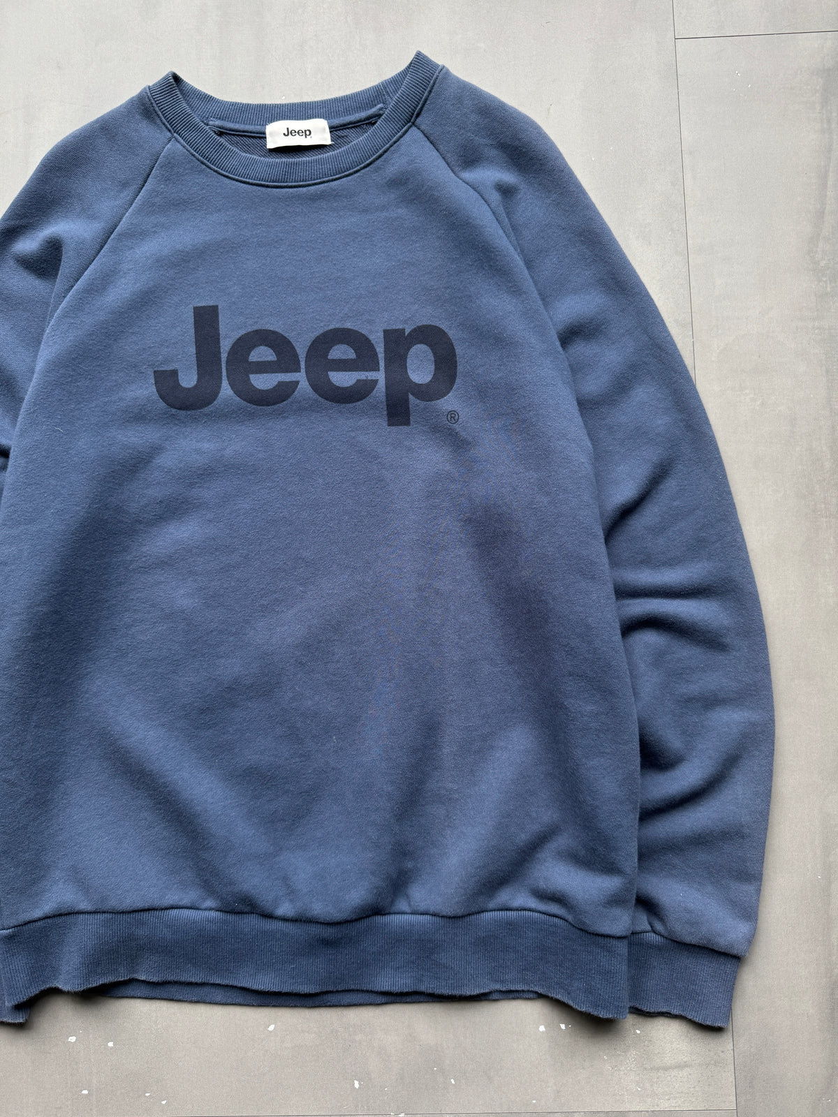 VINTAGE JEEP BLUE SWEATER - S
