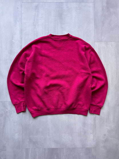 VINTAGE BAHAMAS NASSAU MAROON SWEATER - LARGE