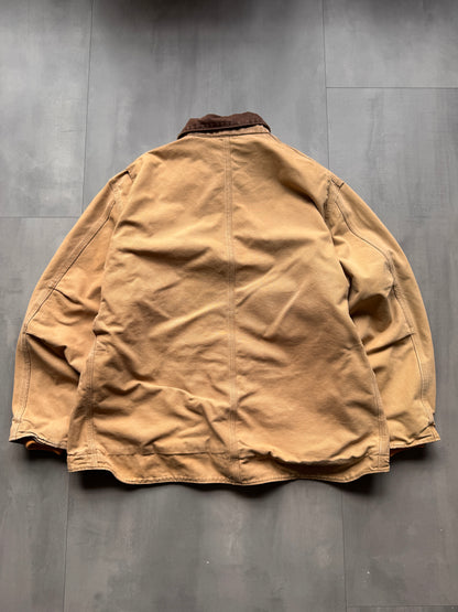 VINTAGE CARHARTT SHERPA LINED TAN ARCTIC JACKET - XXL