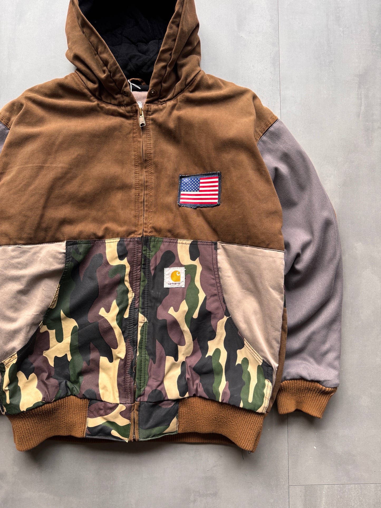 CARHARTT REWORKED MILITARY ACTIVE JACKET - L