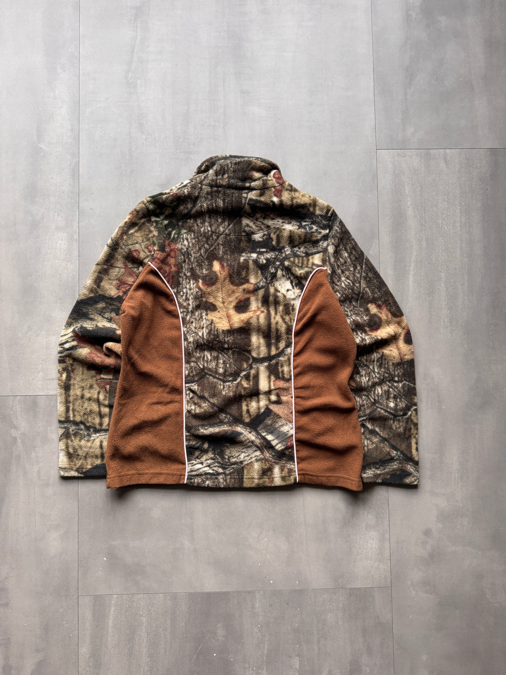 VINTAGE REALTREE MOSSY OAK 1/4 ZIP FLEECE - XSMALL