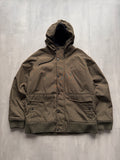 VINTAGE CARHARTT GREEN/OLIVE LINED JACKET - XL