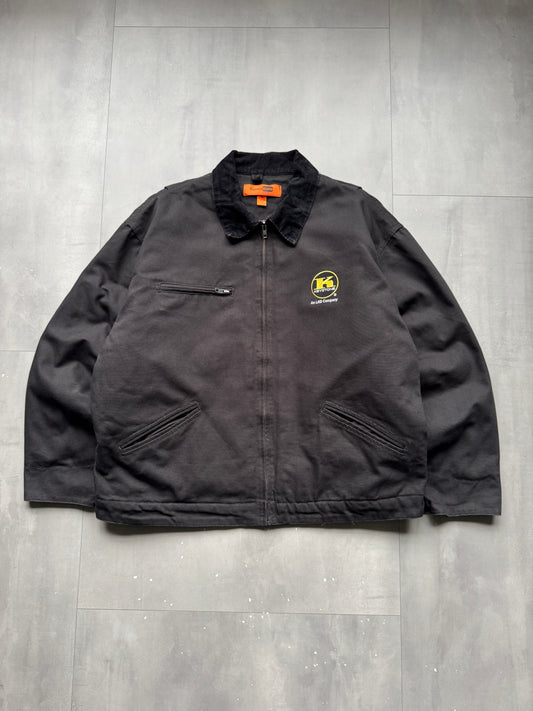 VINTAGE CORNERSTONE 'KEYSTONE' BLACK DETROIT JACKET - XXL