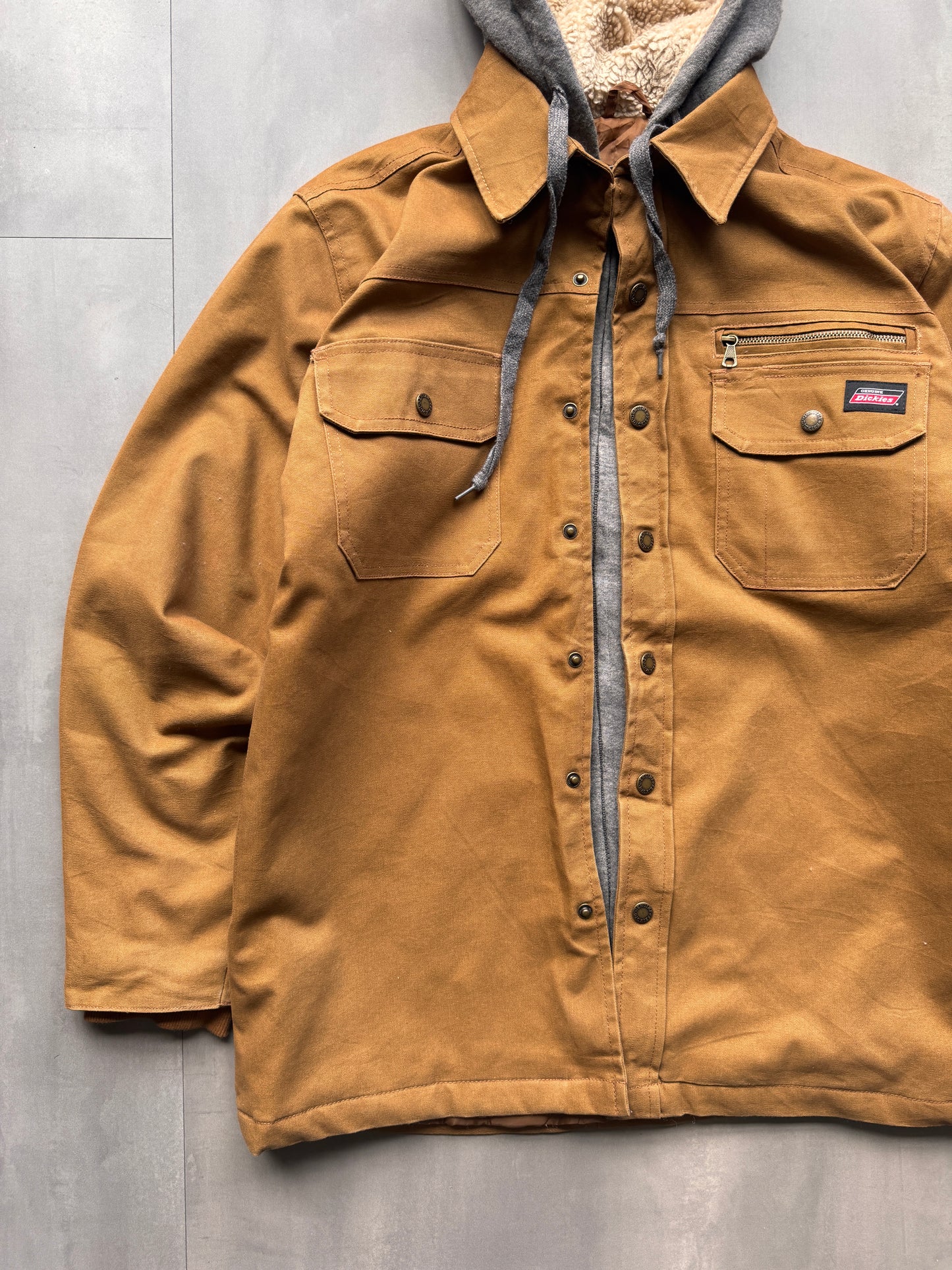 VINTAGE DICKIES SHERPA LINED WORKWEAR JACKET - M