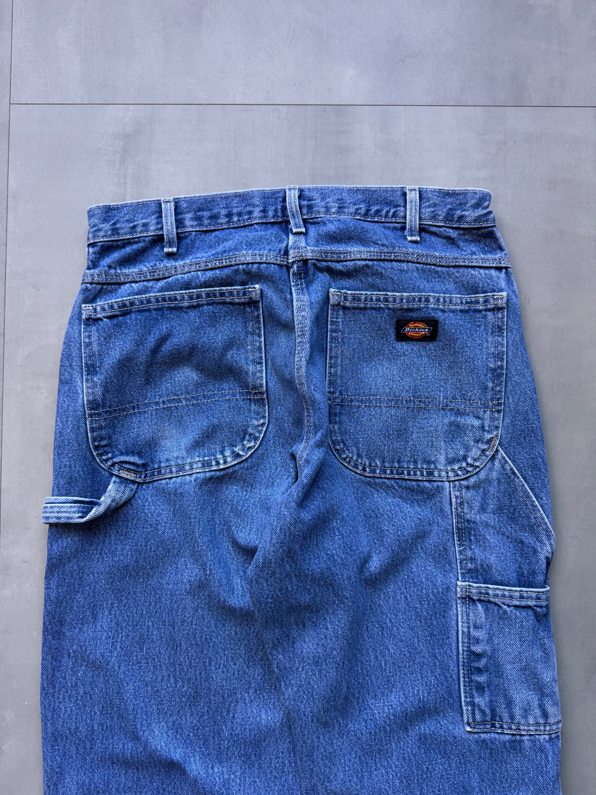VINTAGE DICKIES LIGHT WASH DENIM CARPENTER PANTS - 30
