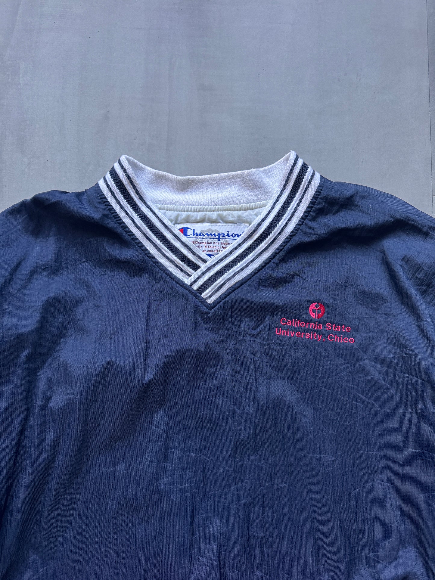 VINTAGE CHAMPION CALIFORNIA STATE UNIVERSITY NAVY WINDBREAKER - XL