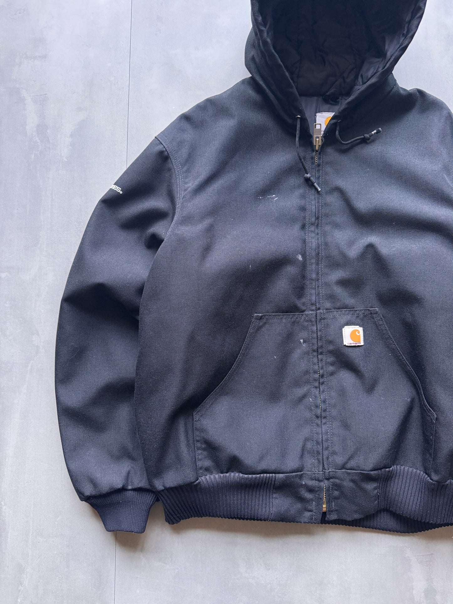 VINTAGE CARHARTT BLACK ACTIVE JACKET - M