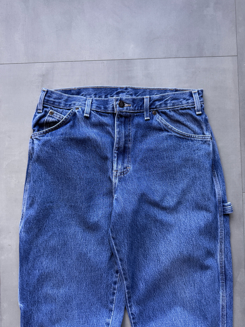VINTAGE DICKIES LIGHT WASH DENIM CARPENTER PANTS - 30