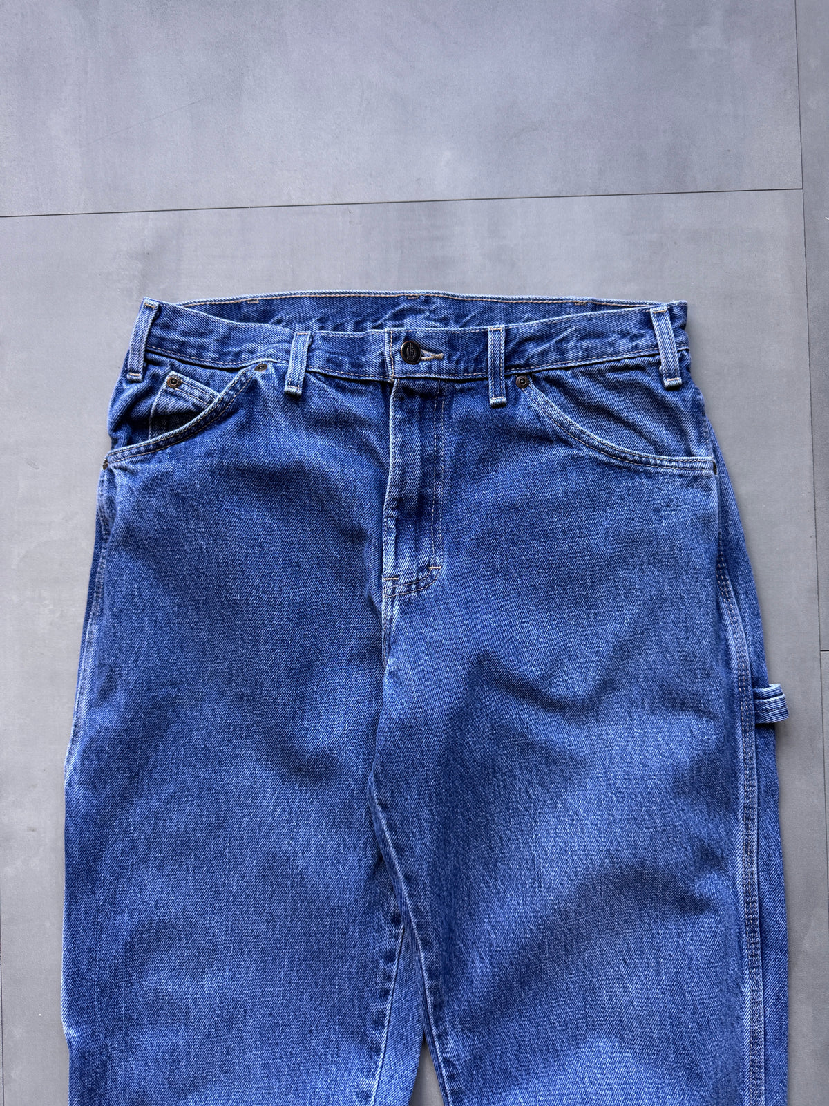 VINTAGE DICKIES LIGHT WASH DENIM CARPENTER PANTS - 30