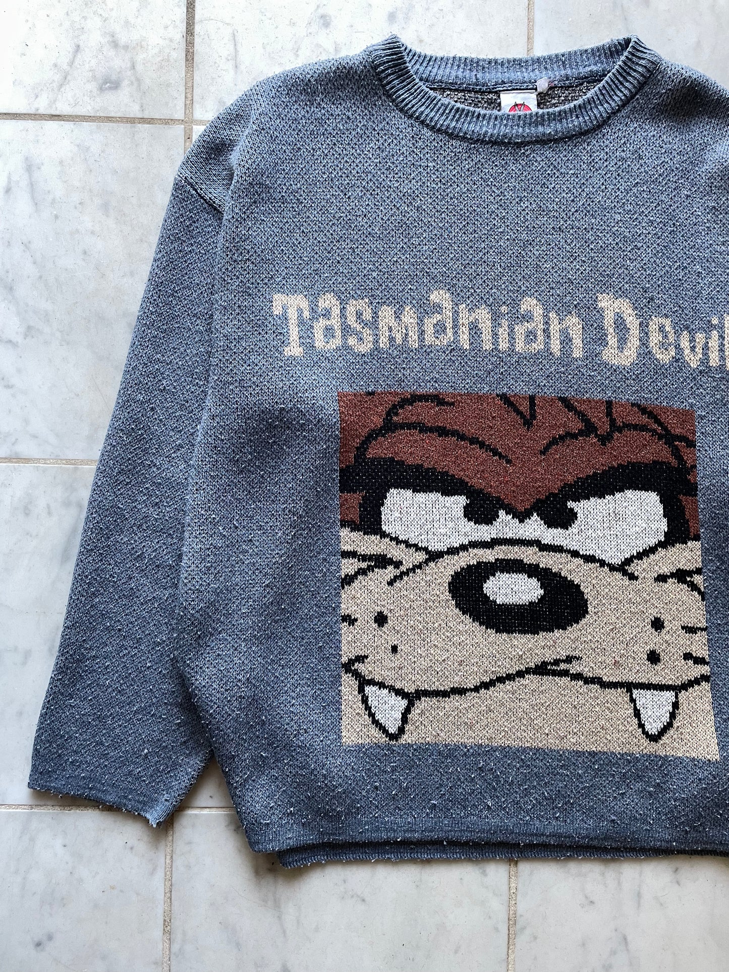 LOONEY TUNES TASMANIAN DEVIL KNIT JUMPER - XLARGE