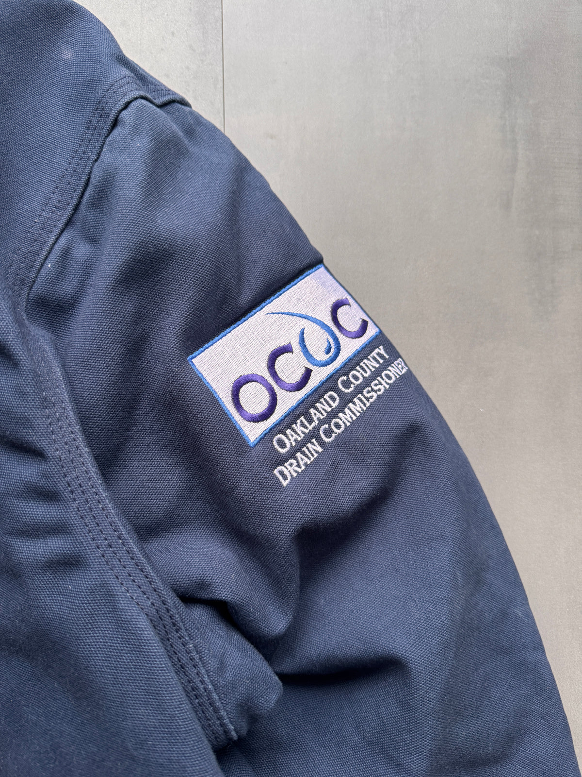 VINTAGE CARHARTT NAVY ARCTIC JACKET - XL