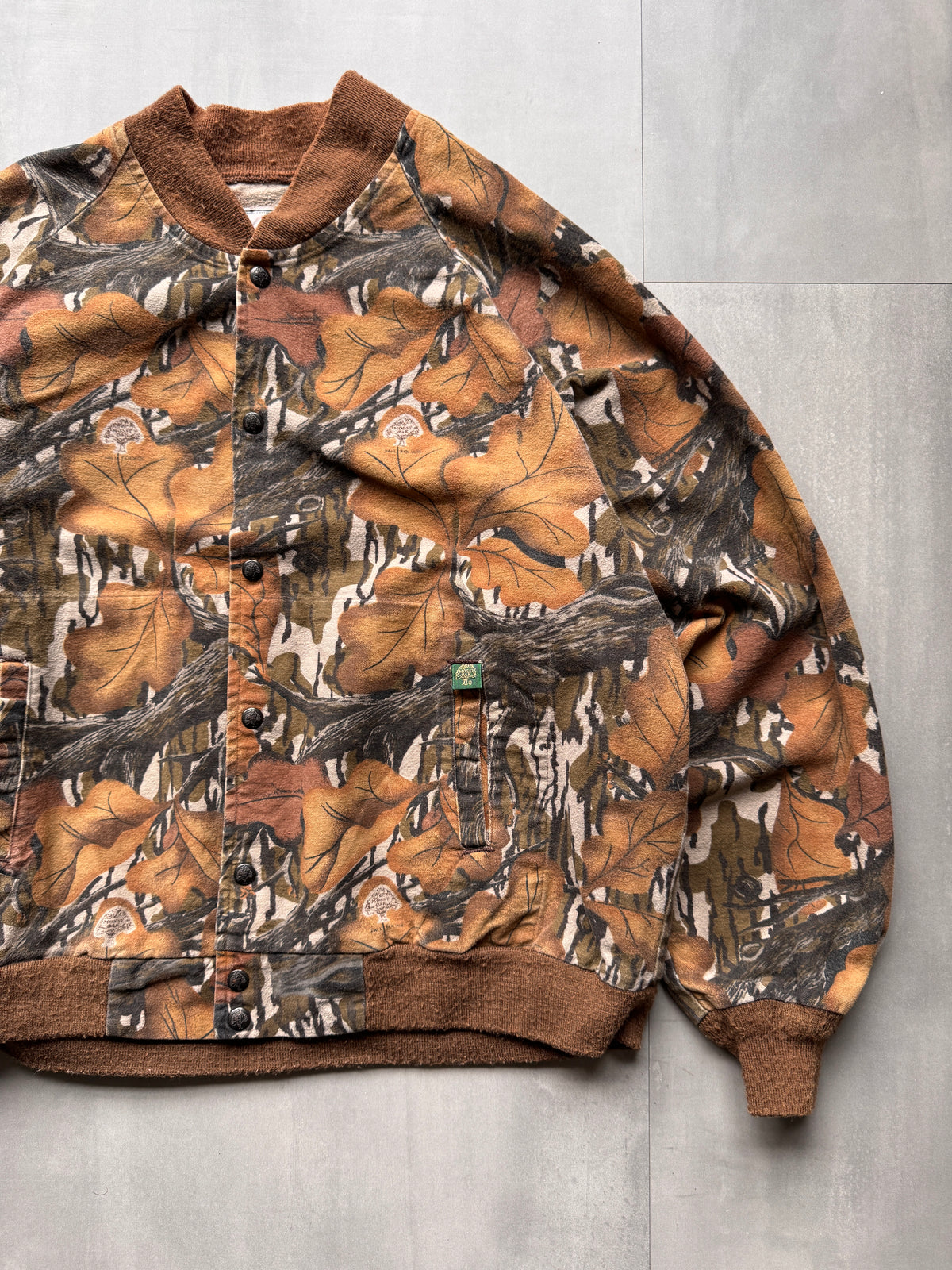 VINTAGE MOSSY OAK REALTREE BOMBER JACKET - XXLARGE