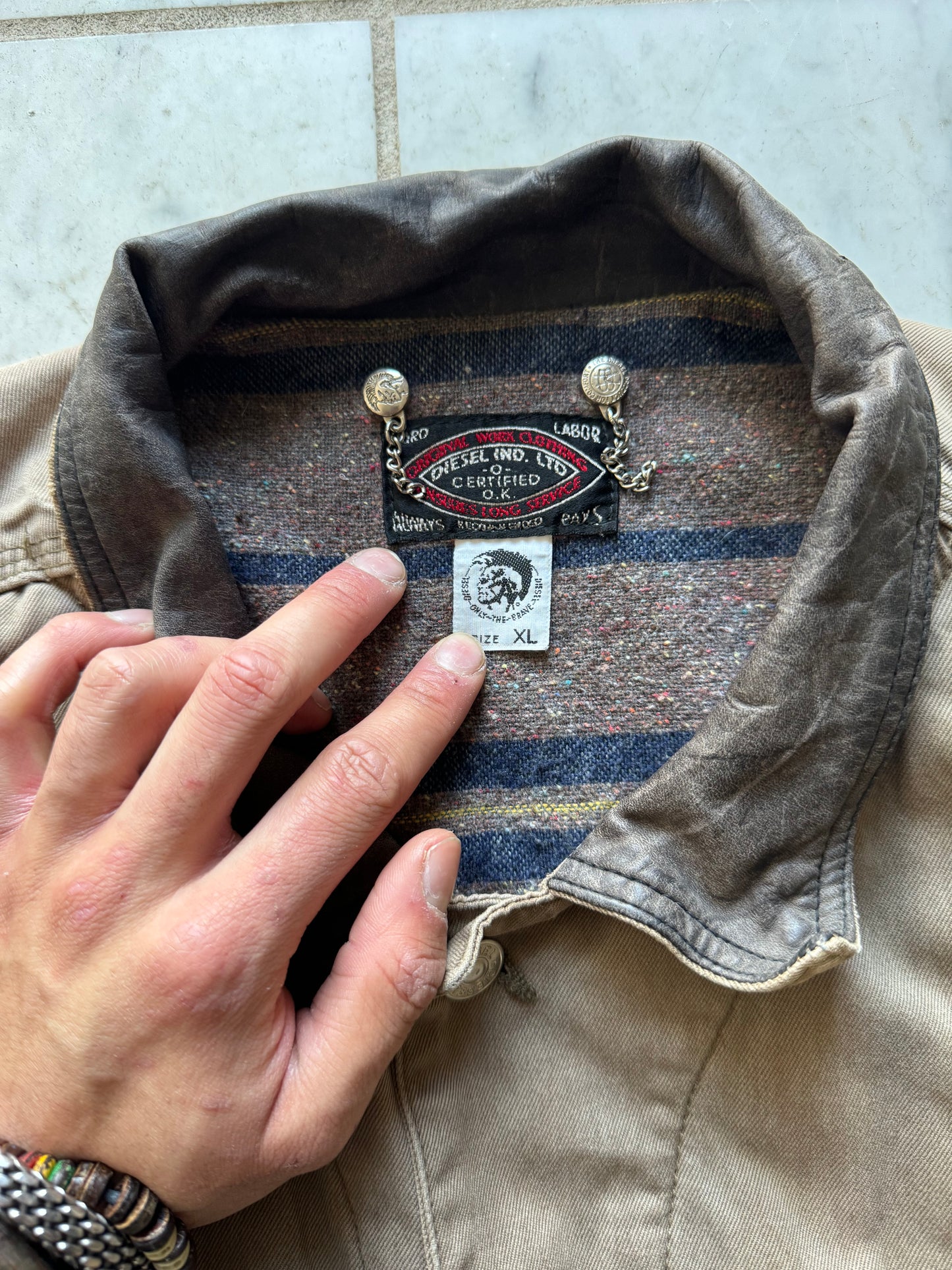 DIESEL INDUSTRY x HARLEY DAVIDSON CORDUROY JACKET - XLARGE