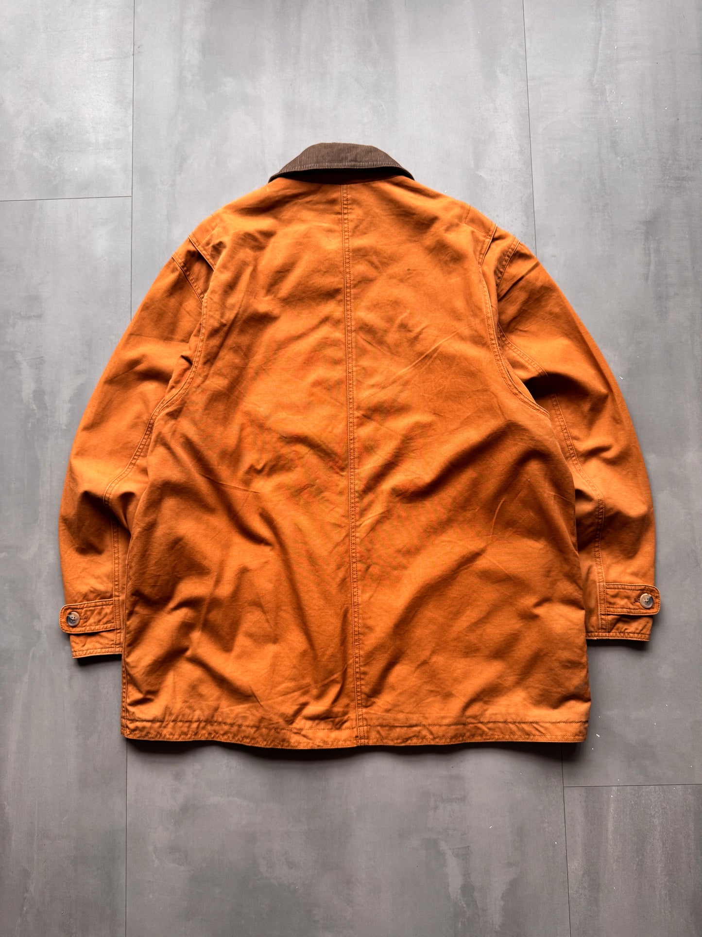 VINTAGE LANDS END TAN JACKET - L