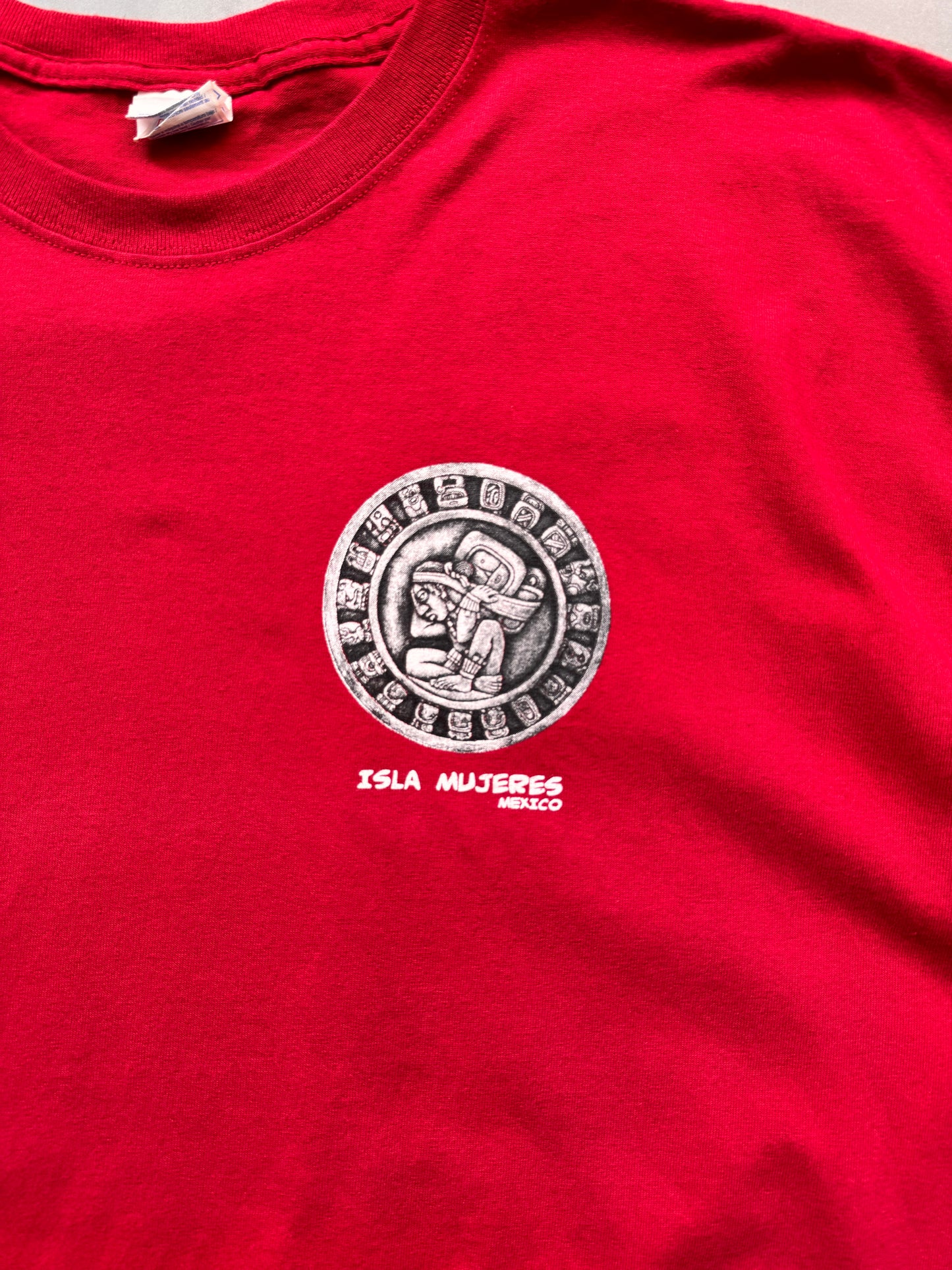 VINTAGE LOS MUERTOS RED TEE - XXL