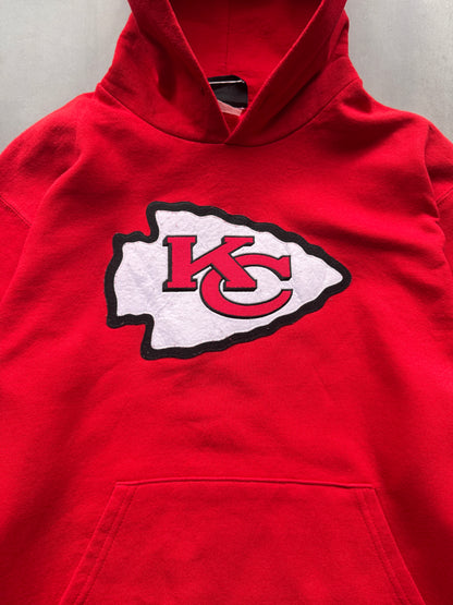 VINTAGE NFL KANSAS CITY CHIEFS RED HOODIE - S