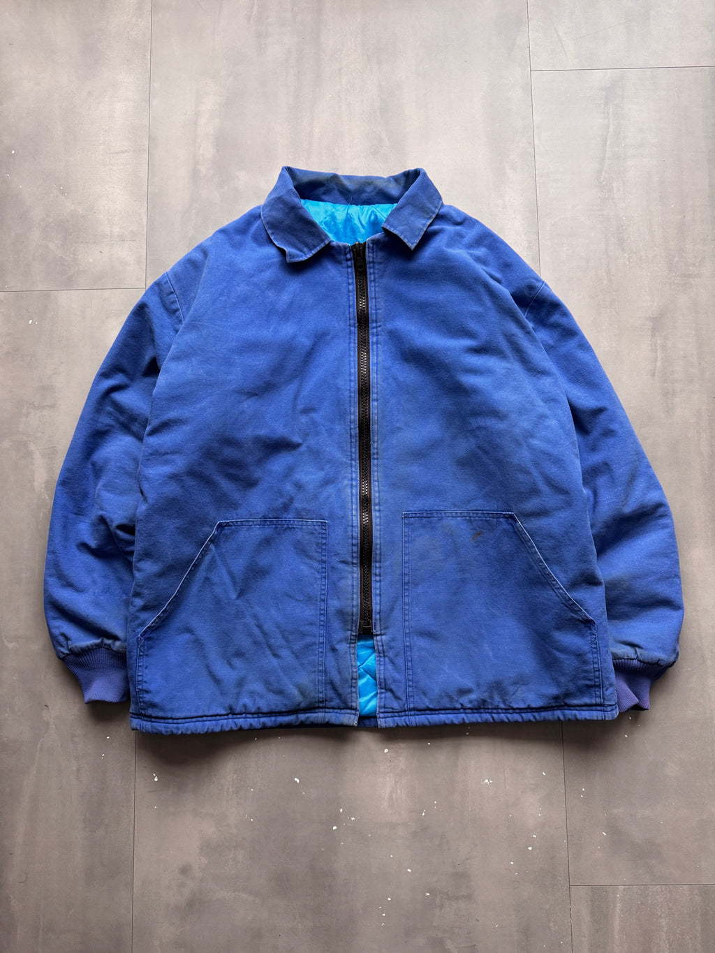 VINTAGE BLUE DETROIT WORK JACKET - XL
