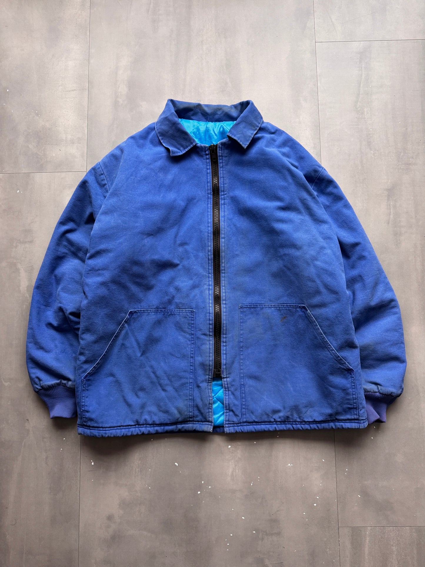 VINTAGE BLUE DETROIT WORK JACKET - XL
