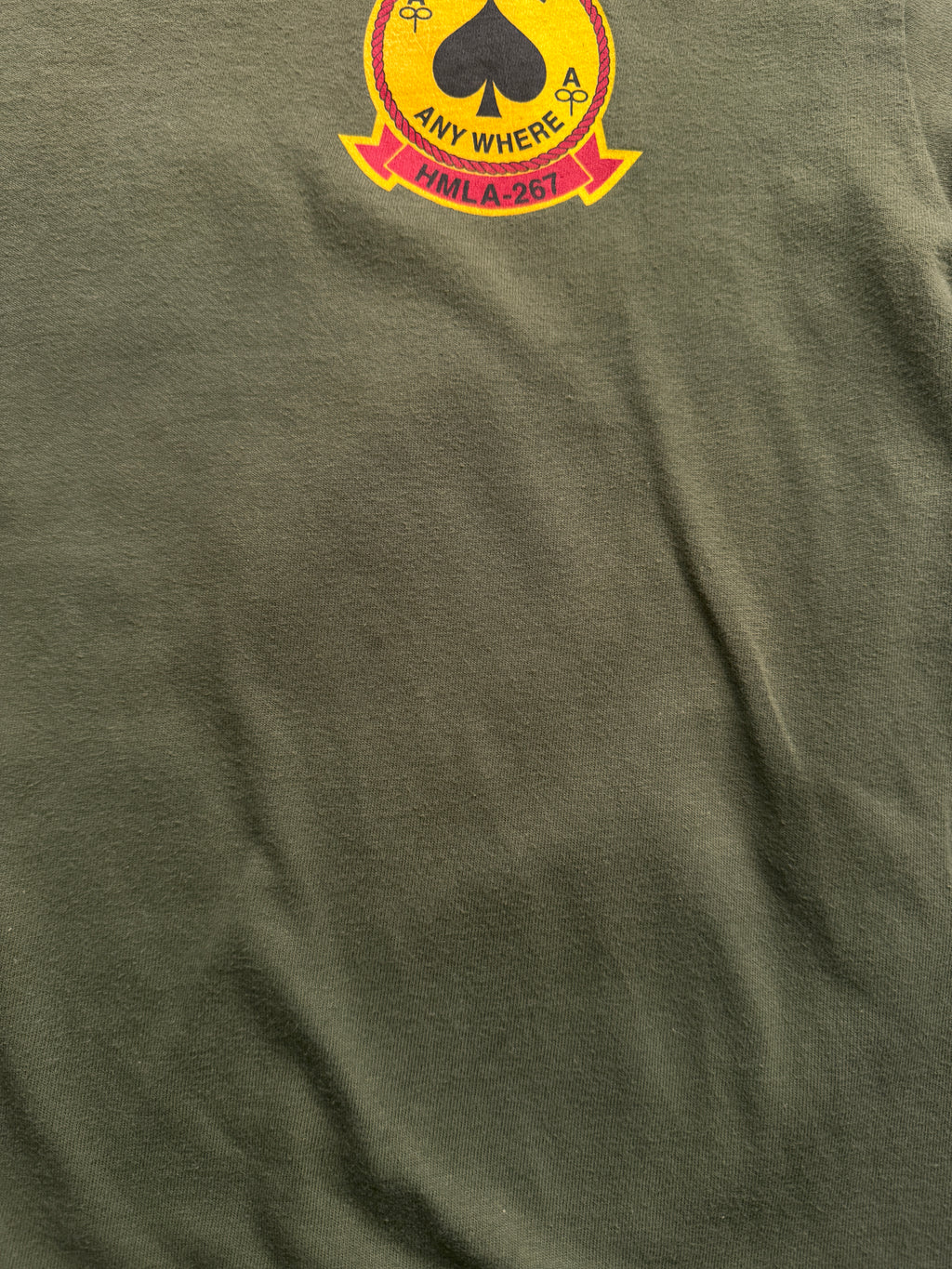 VINTAGE MARINES GREEN TEE - M
