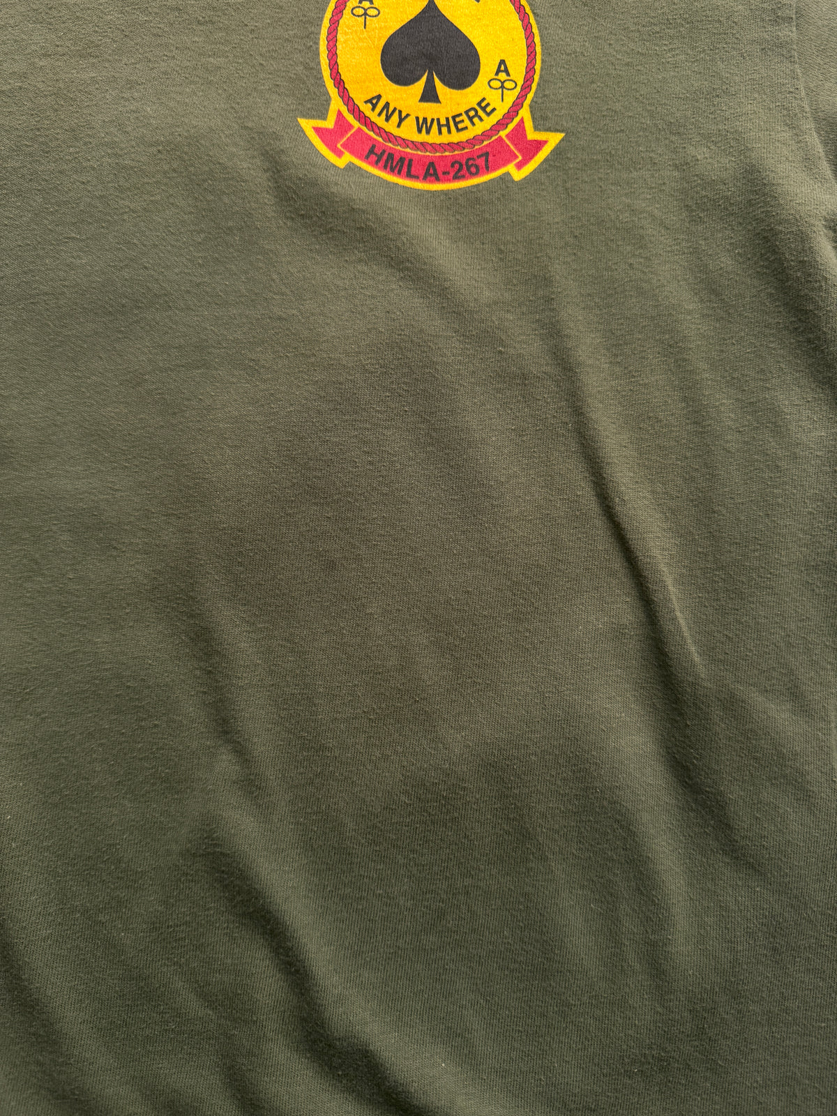 VINTAGE MARINES GREEN TEE - M